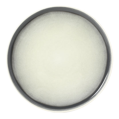 Gibson Elite Island Bay 12-Piece New Bone China Dinnerware Set Service for 4, Reactive Glaze Plates and Bowls, Dishwasher Safe