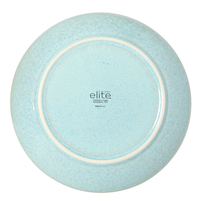 Gibson Elite Pine Coast Plates and Bowls Sets, 12-Piece Stoneware Dinnerware Sets, Reactive Glaze Dish Set
