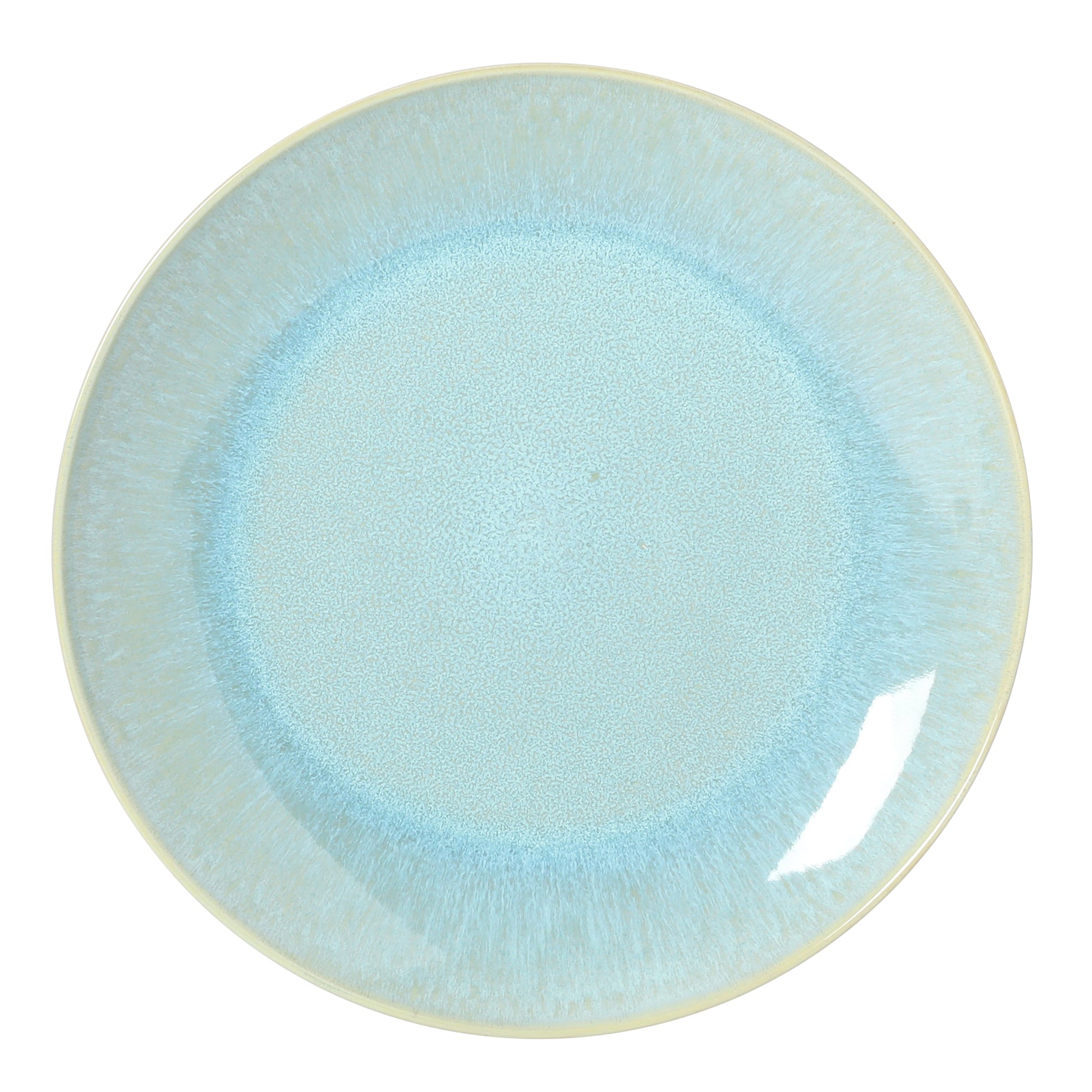 Gibson Elite Pine Coast Plates and Bowls Sets, 12-Piece Stoneware Dinnerware Sets, Reactive Glaze Dish Set