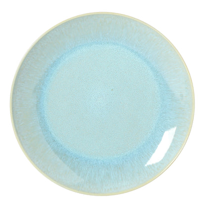 Gibson Elite Pine Coast Plates and Bowls Sets, 12-Piece Stoneware Dinnerware Sets, Reactive Glaze Dish Set