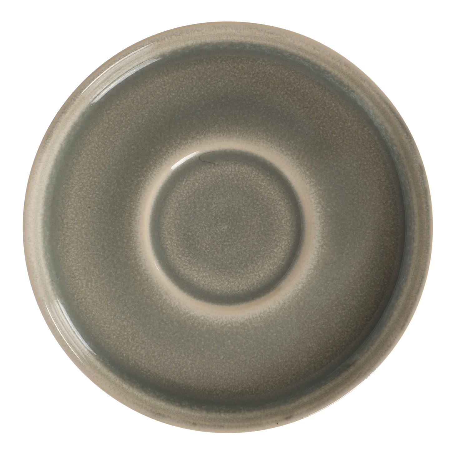 Gibson Elite Sunrise Hills 9-Piece Stackable Stoneware Cup and Saucer Set with Metal Rack, 6 oz, Service for 4, Dishwasher Safe