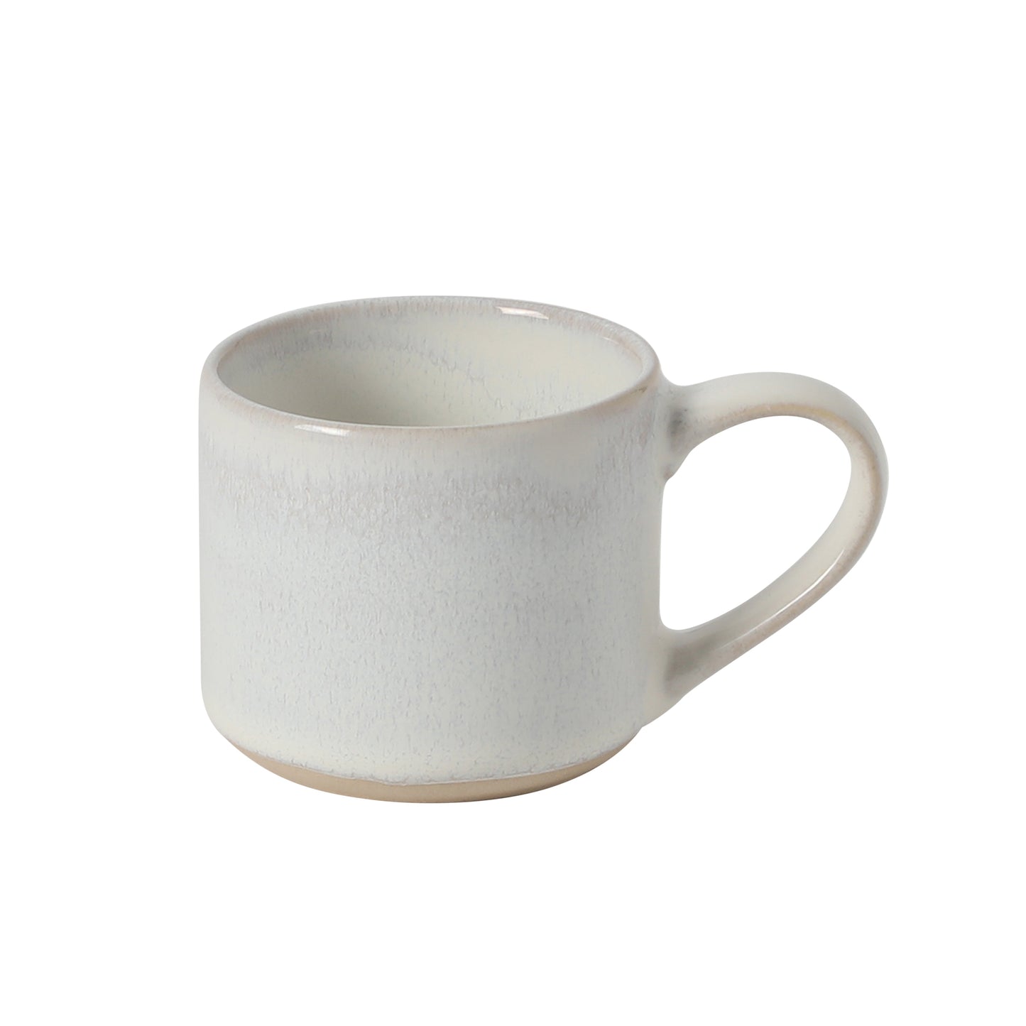 Mr. Coffee Whims Espresso Cups Set of 6, 3.7 oz Stoneware Demitasse Espresso Shot Cups with Handles, Stackable Reactive Glaze Ceramic Coffee Cups