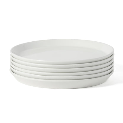 Martha Stewart Plates and Bowls Sets, 30-Piece Porcelain Dinnerware Set for 6, Dinner Plates, Dessert Plates, Pasta Bowls, Cereal & Fruit Bowls