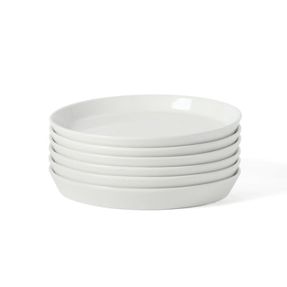 Martha Stewart Plates and Bowls Sets, 30-Piece Porcelain Dinnerware Set for 6, Dinner Plates, Dessert Plates, Pasta Bowls, Cereal & Fruit Bowls