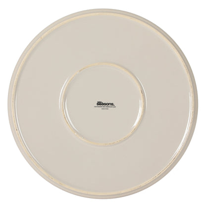 Gibson Elite Moonstone 12 Piece Modern Stoneware Dinnerware Set for 4, Grey Plates and Bowls Set, Dinner Plates, Salad Plates, Bowls