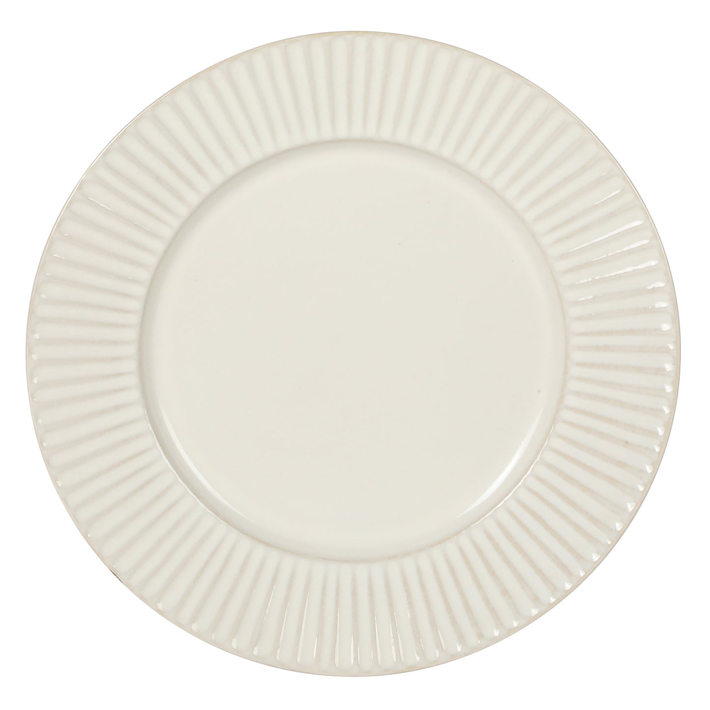 Gibson Elite Soleil 12 Piece Linen White Stoneware Dinnerware Set for 4, Plates and Bowls Set with Dinner Plates, Salad Plates and Bowls