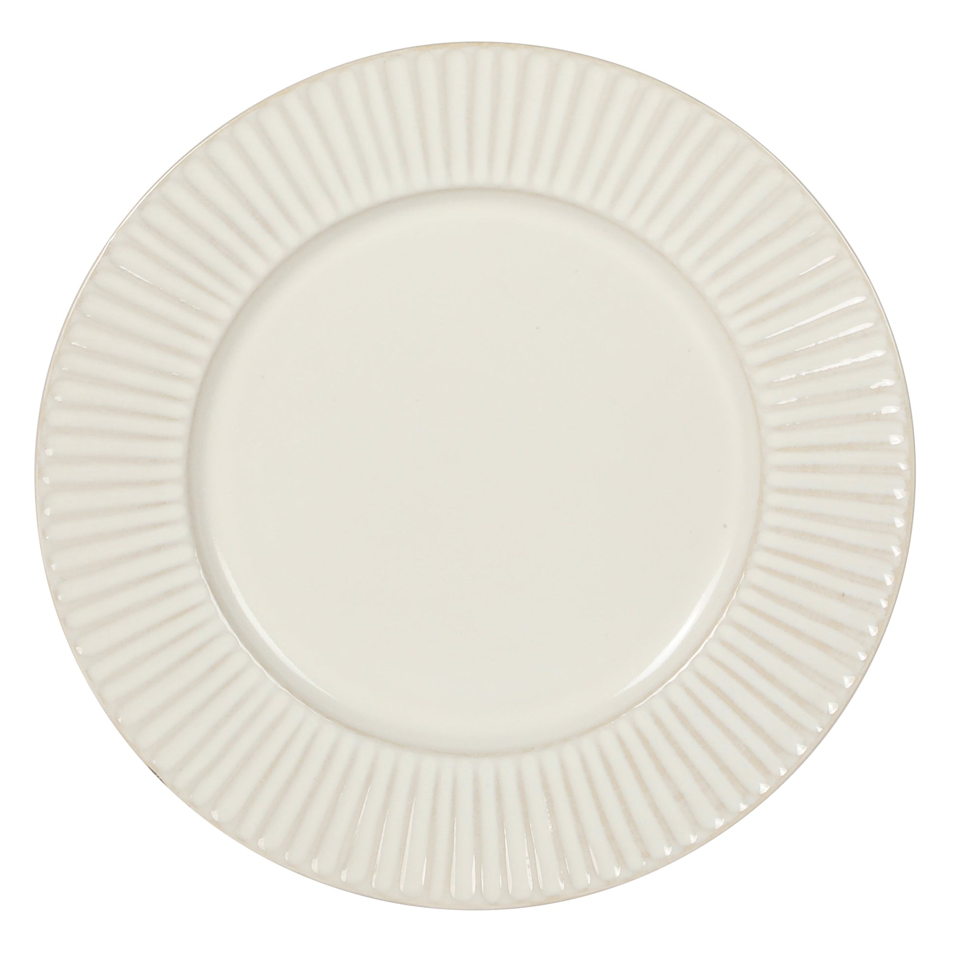 Gibson Elite Soleil 12 Piece Linen White Stoneware Dinnerware Set for 4, Plates and Bowls Set with Dinner Plates, Salad Plates and Bowls