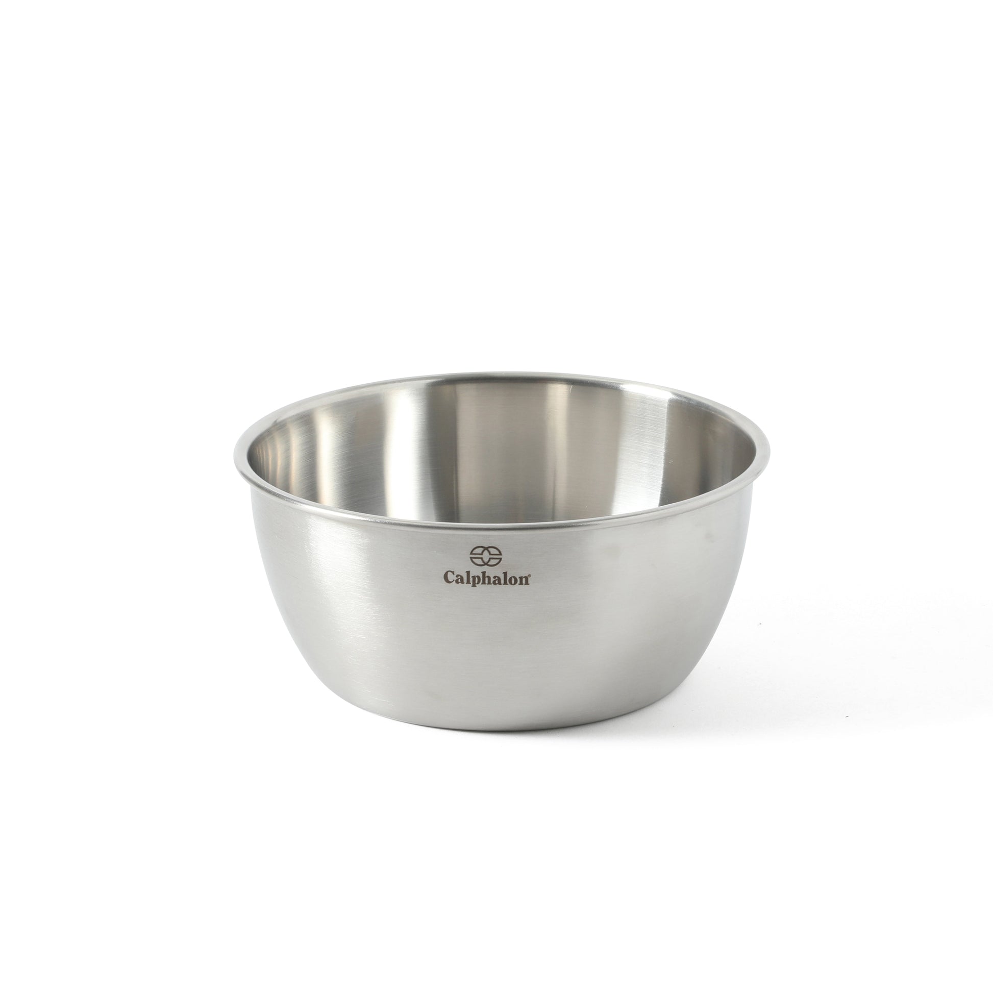 Calphalon Astro Mixing Bowls, 3-Piece Stainless Steel Mixing Bowl Set with Matte Finish, Nesting Metal Mixing Bowls for Baking and Prep, Silver
