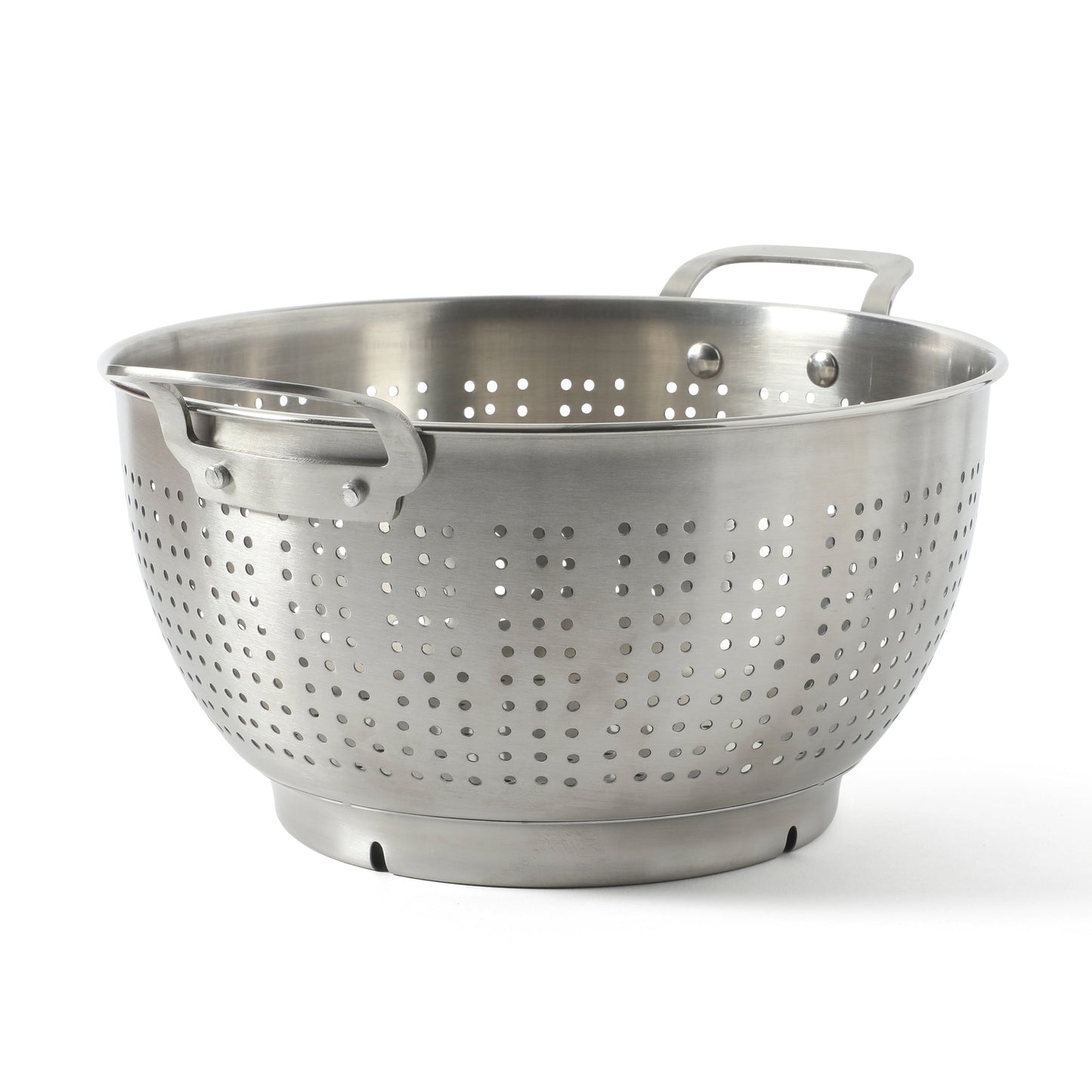 Calphalon Astro Colander Set, 2-Piece Stainless Steel Colander and Strainer, 5 QT & 1.5 QT Pasta Strainer with Handles, Kitchen Colander, Silver