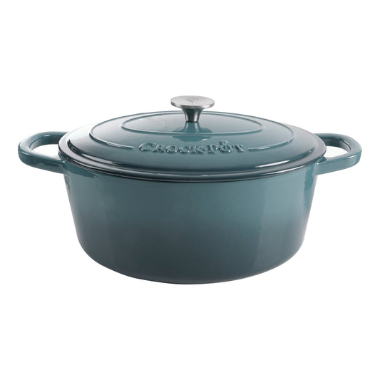 Crock Pot Artisan 7-Quart Oval Enameled Cast Iron Dutch Oven