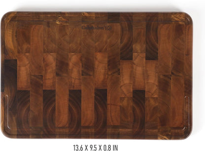 Calphalon Edge Guard End Grain Acacia Wood Cutting Board