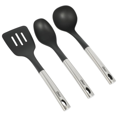 Oster Sangerfield 12-Piece Stainless Steel Cookware Set w/ Kitchen Tools