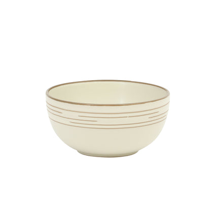 Gibson Home Chiswick House 16-Piece Stoneware Dinnerware Set, Round Plates and Bowls Set for 4, White with Wax Relief Embossed Rim Detail, Dishwasher Safe – Dinner Plate, Salad Plate & Cereal Bowl