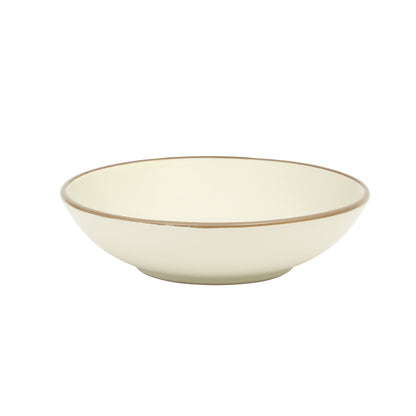 Gibson Home Chiswick House 16-Piece Stoneware Dinnerware Set, Round Plates and Bowls Set for 4, White with Wax Relief Embossed Rim Detail, Dishwasher Safe – Dinner Plate, Salad Plate & Cereal Bowl
