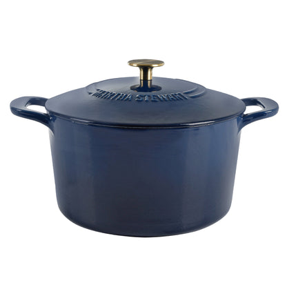 Martha Stewart Gatwick 7-Quart Enameled Cast Iron Dutch Oven