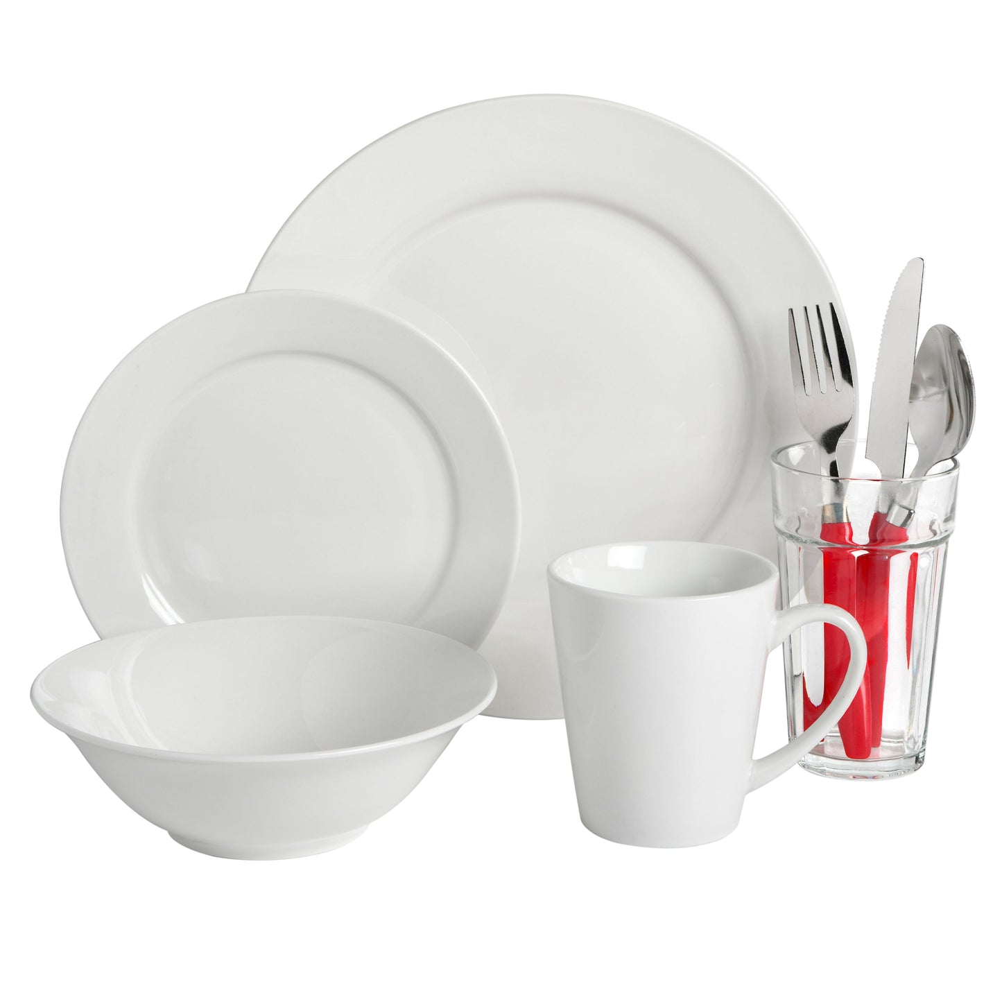 Gibson Home Regal White II 32-Piece Dinnerware Combo Set