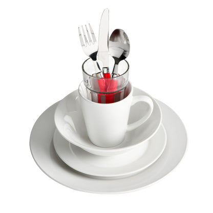 Gibson Home Regal White II 32-Piece Dinnerware Combo Set