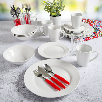 Gibson Home Regal White II 32-Piece Dinnerware Combo Set