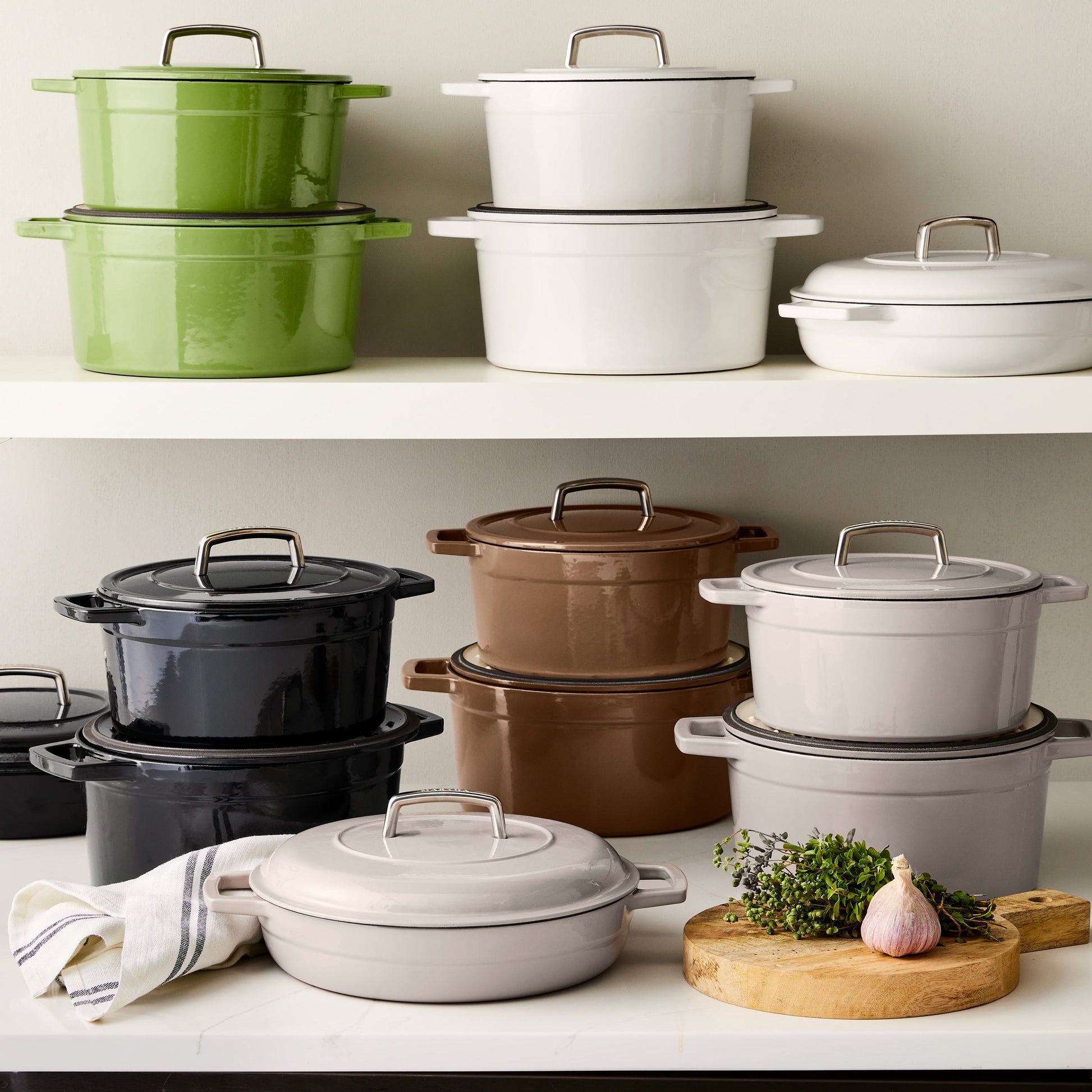 Martha by Martha Stewart 7-Quart Enameled Cast Iron Dutch Oven w/ Lid