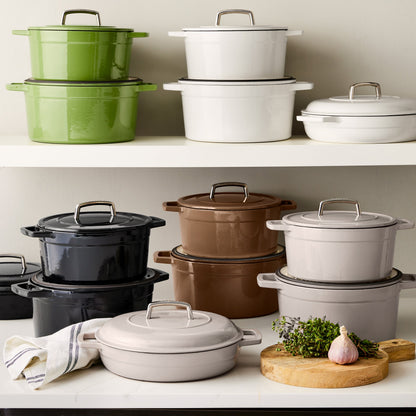 Martha by Martha Stewart 7-Quart Enameled Cast Iron Dutch Oven w/ Lid