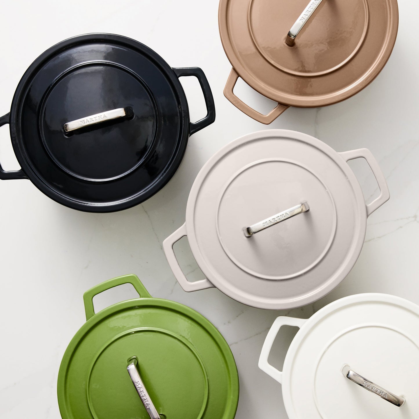 Martha by Martha Stewart 7-Quart Enameled Cast Iron Dutch Oven w/ Lid