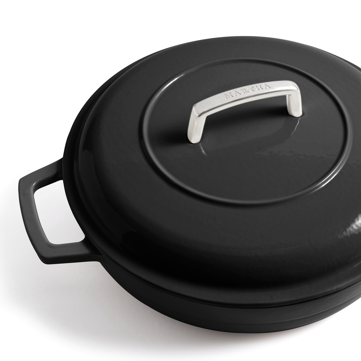 Martha Stewart Signature 3.5-Quart Enameled Cast Iron Braiser w/ Lid