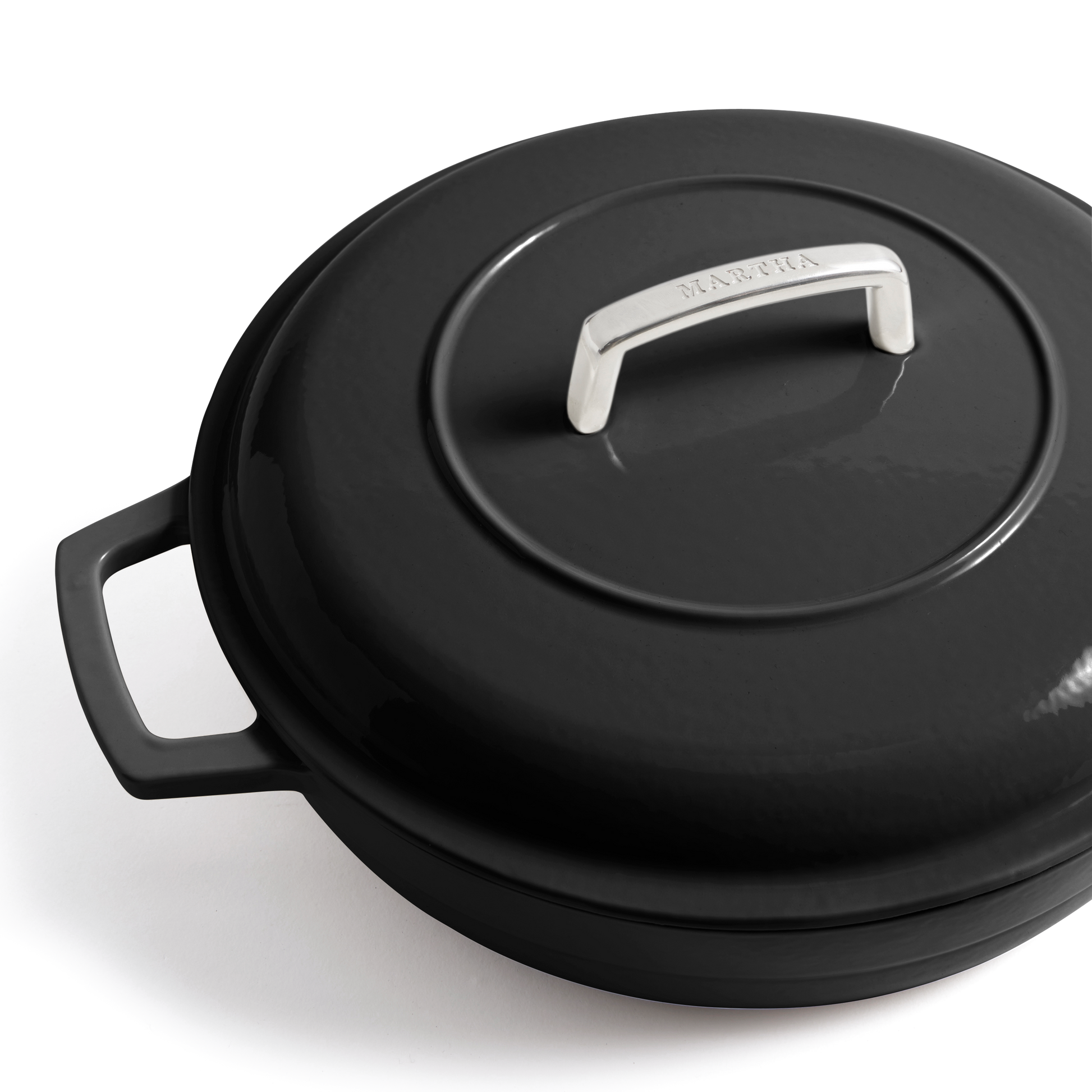 Martha Stewart Signature 3.5-Quart Enameled Cast Iron Braiser w/ Lid