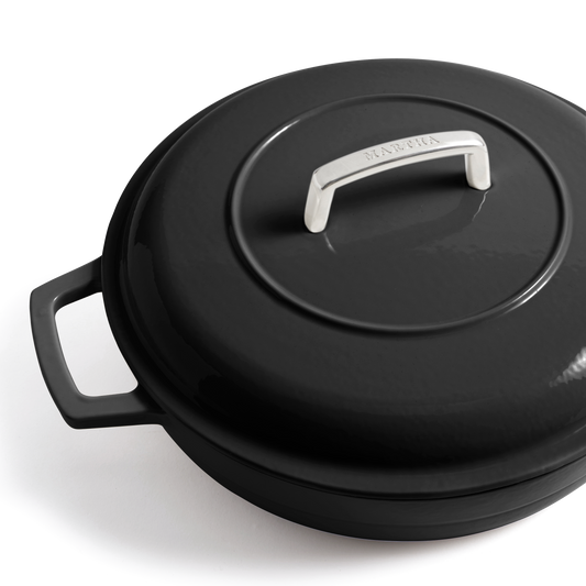 Martha Stewart Signature 3.5-Quart Enameled Cast Iron Braiser w/ Lid