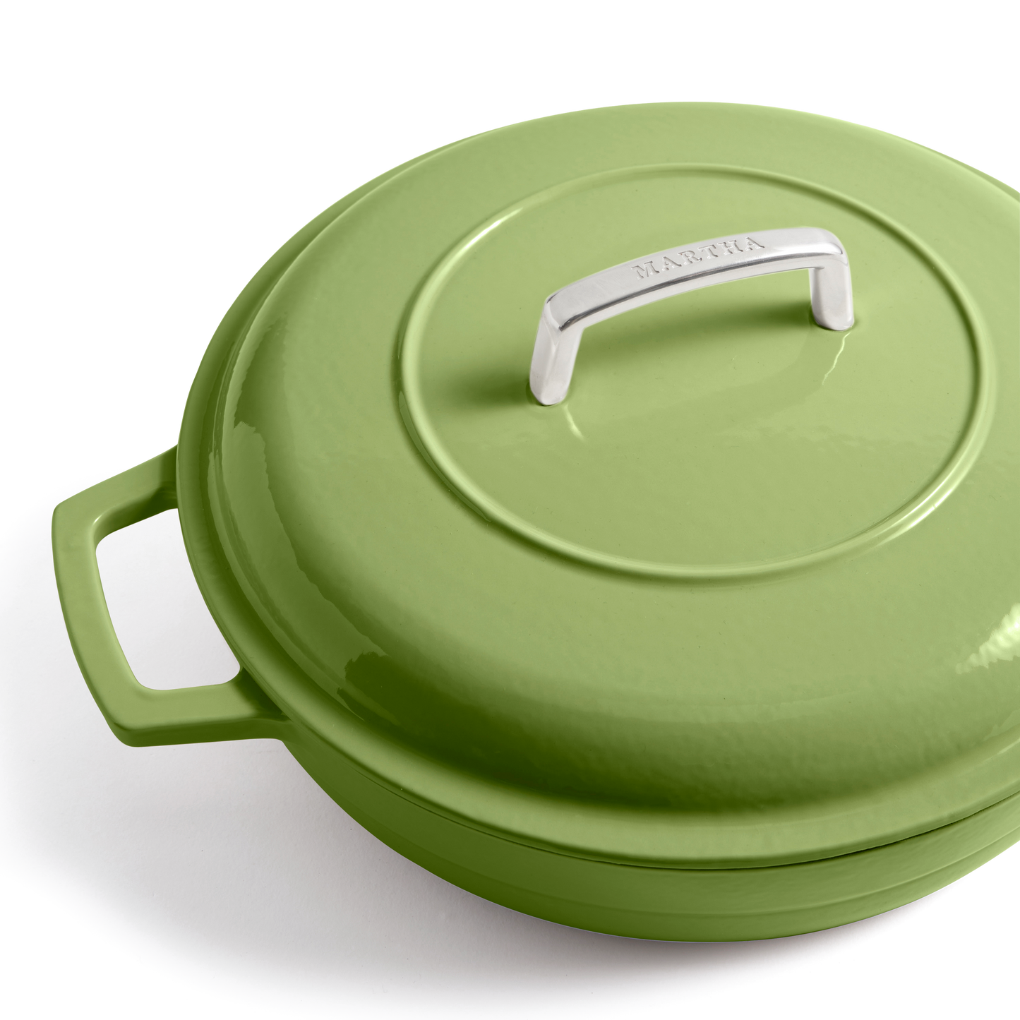 Martha Stewart Signature 3.5-Quart Enameled Cast Iron Braiser w/ Lid