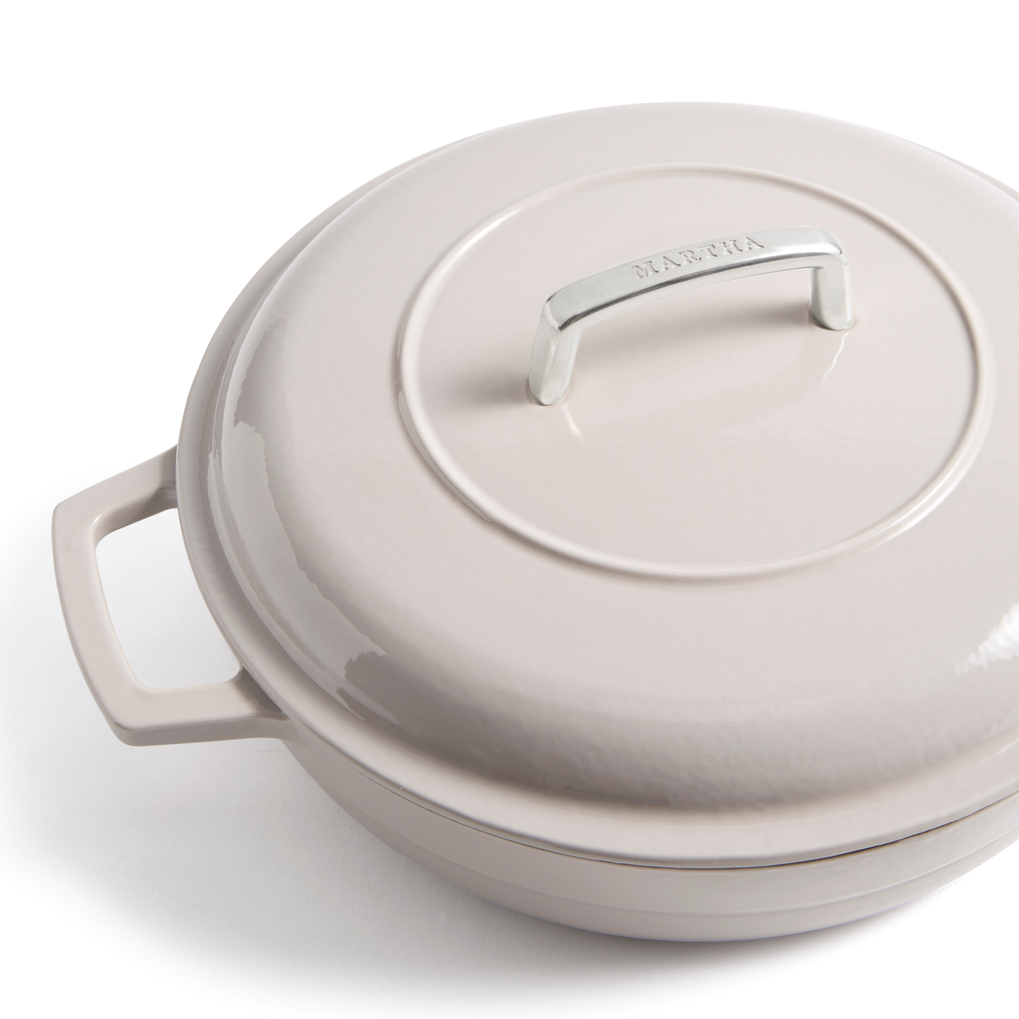 Martha Stewart Signature 3.5-Quart Enameled Cast Iron Braiser w/ Lid