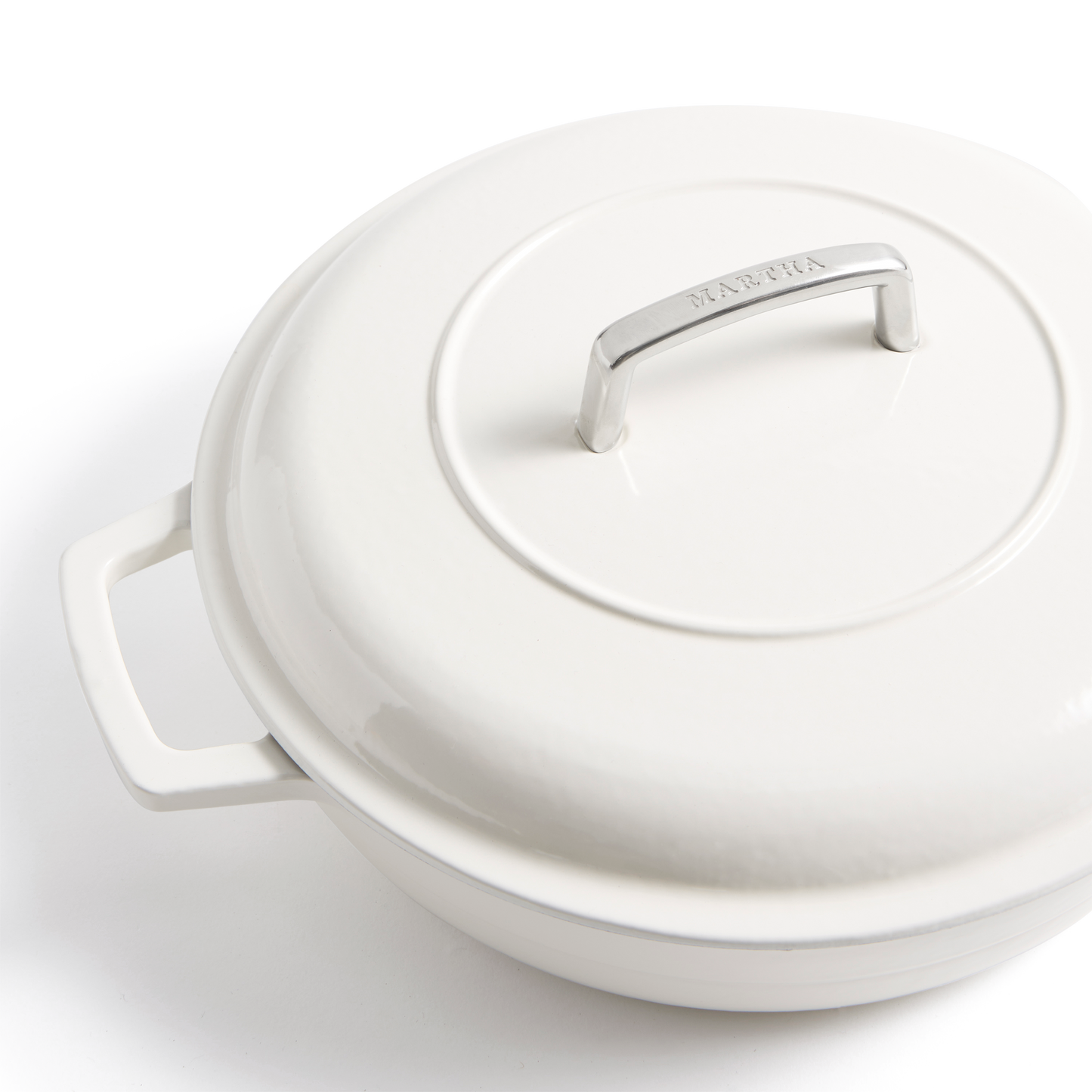 Martha Stewart Signature 3.5-Quart Enameled Cast Iron Braiser w/ Lid