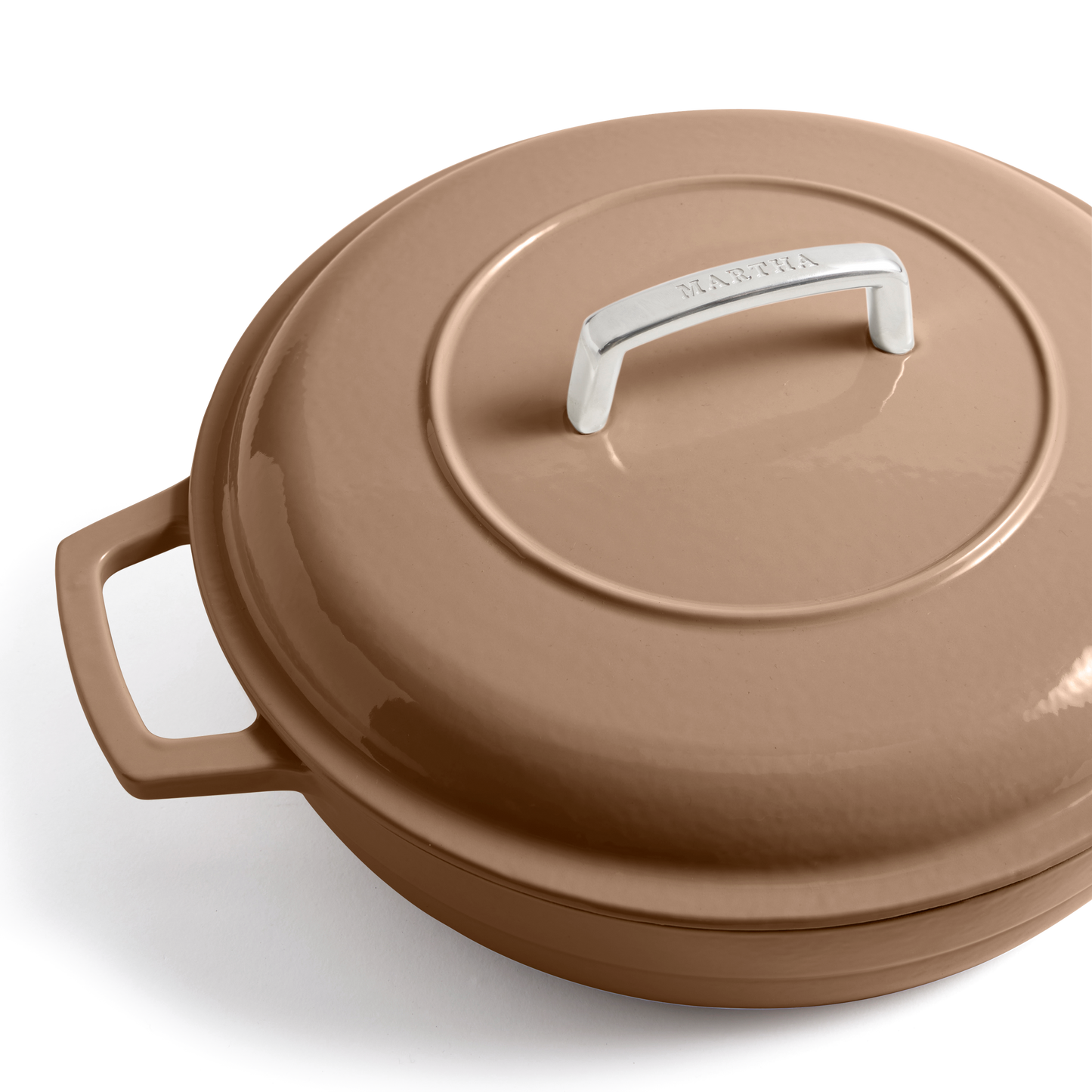 Martha Stewart Signature 3.5-Quart Enameled Cast Iron Braiser w/ Lid