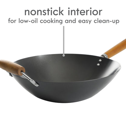 Kenmore Hammond 14-Inch Flat Bottom Wok
