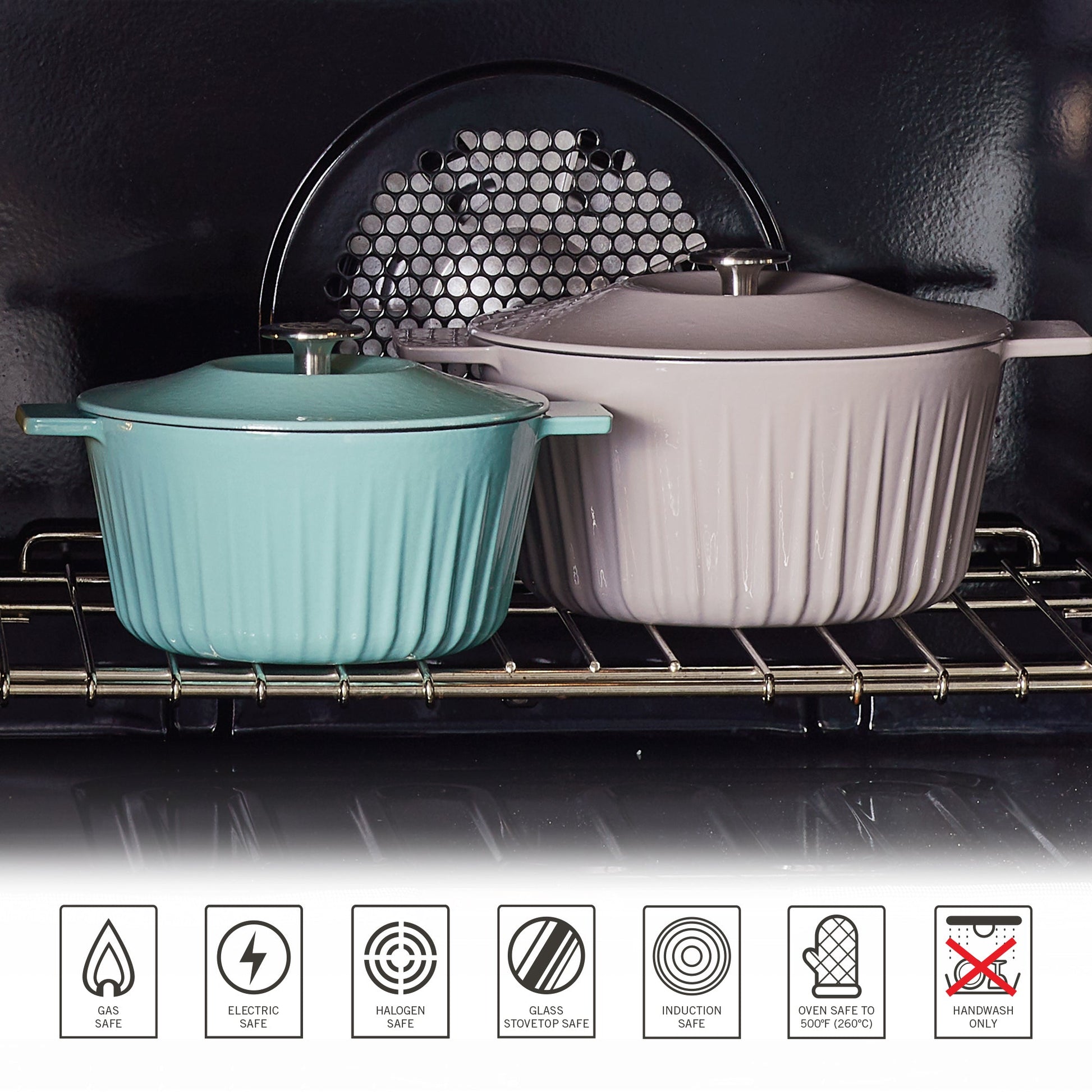 Martha Stewart Eastholm 5-Quart Enameled Cast Iron Dutch Oven