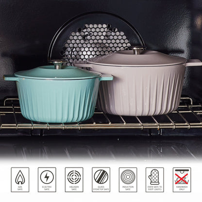 Martha Stewart Eastholm 5-Quart Enameled Cast Iron Dutch Oven