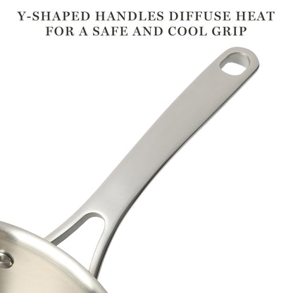 Martha Stewart Castelle 10-Piece Stainless Steel Cookware Set