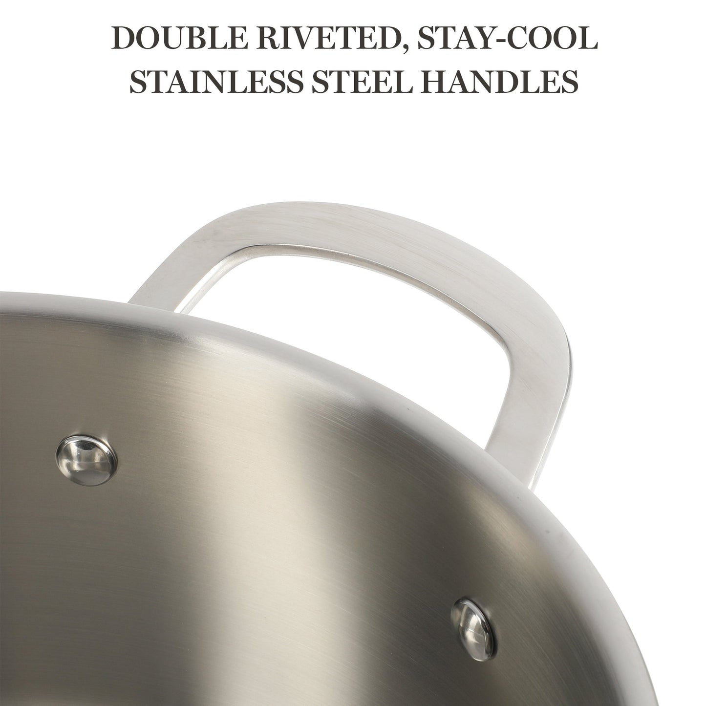 Martha Stewart Castelle 5-Quart Stainless Steel Dutch Oven