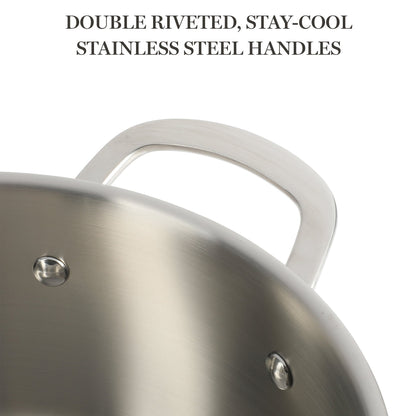 Martha Stewart Castelle 5-Quart Stainless Steel Dutch Oven
