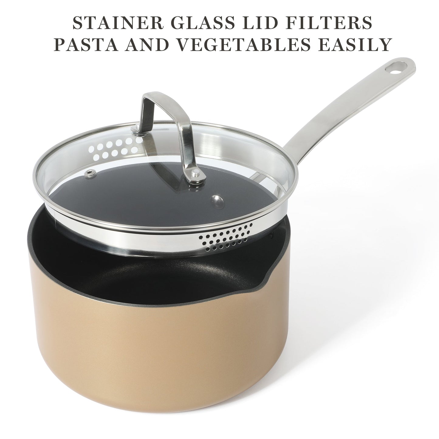 Martha Stewart 12-Piece Heavy Gauge Aluminum Hard Anodized Premium Nonstick Induction Safe Cookware Set