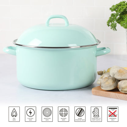 Martha Stewart 6-Quart Enamel on Steel Dutch Oven - Martha Blue