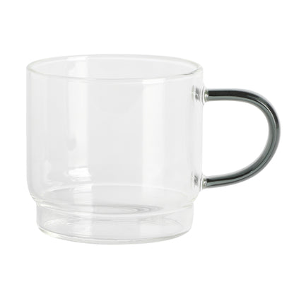 Gibson Elite Soho Lounge 4-Pack 3.8oz Glass Espresso Cup Set w/ Rack
