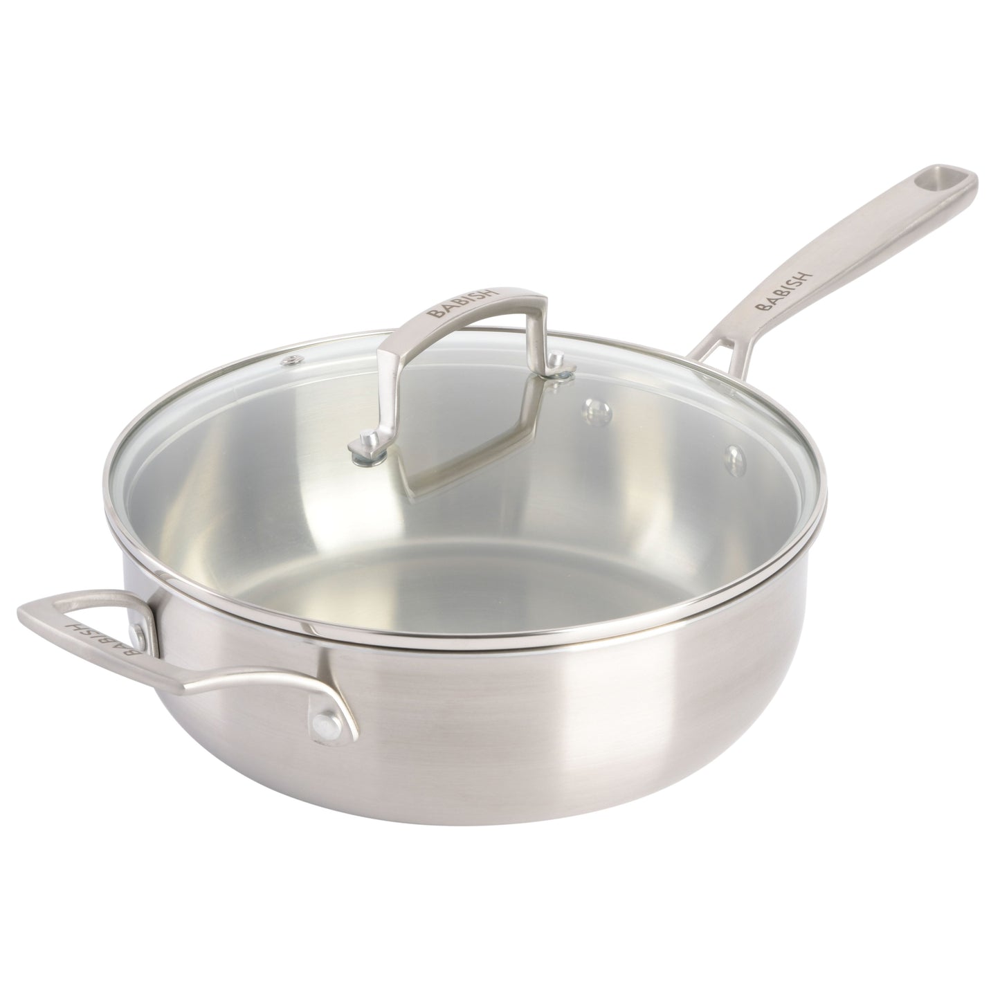 Babish 12-Piece Mixed Material (Stainless Steel, Carbon Steel, & Aluminum) Professional Grade Cookware Set W/ Baking Sheets