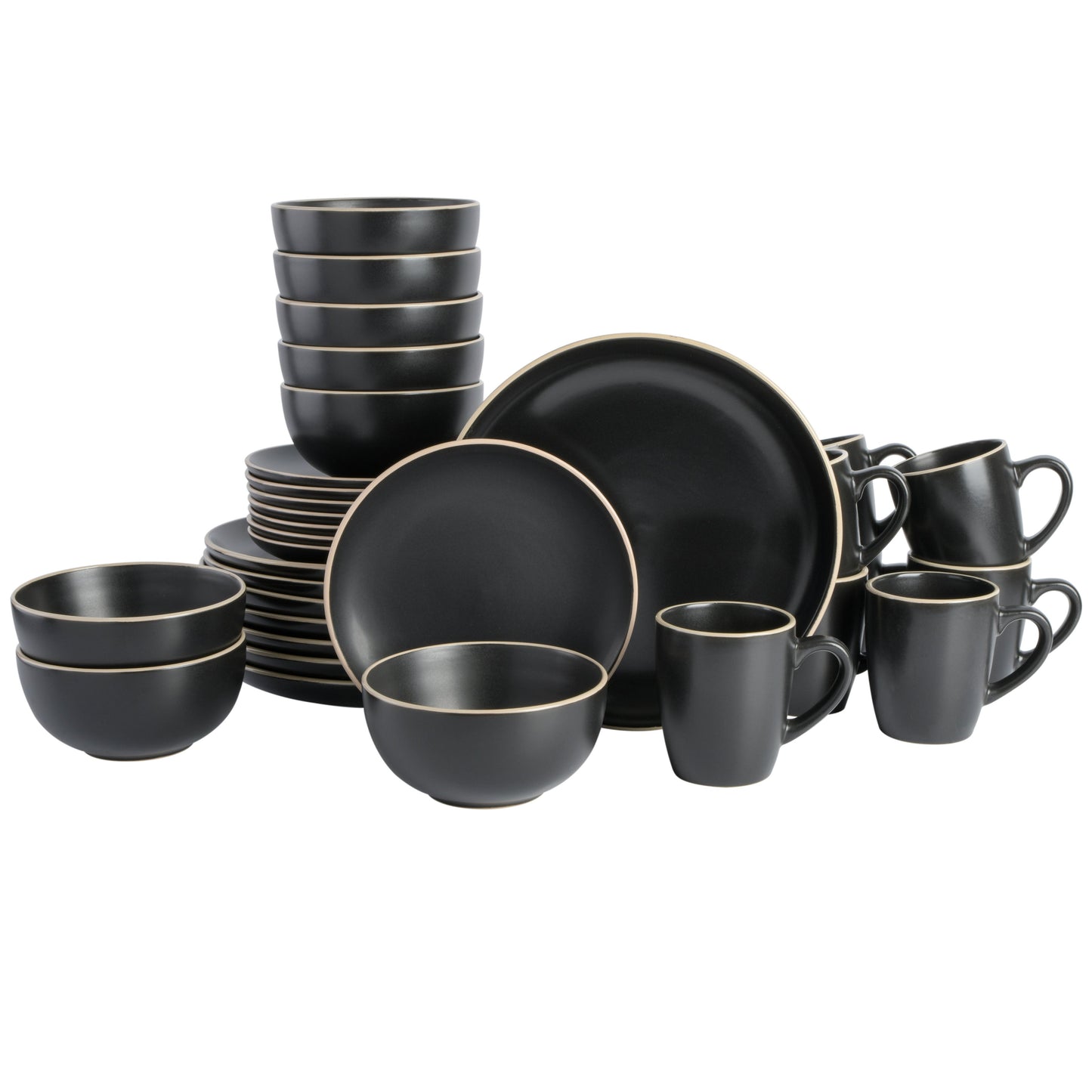 Gibson Home Rockaway 32-Piece Dinnerware Set