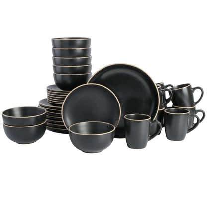 Gibson Home Rockaway 32-Piece Dinnerware Set