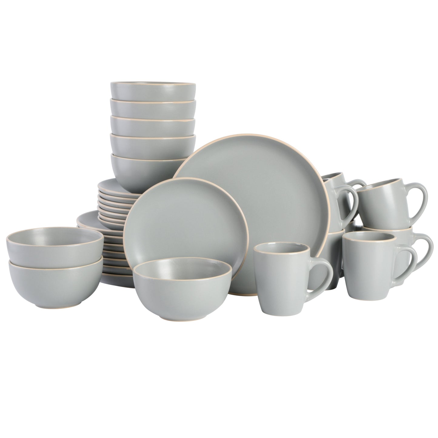 Gibson Home Rockaway 32-Piece Dinnerware Set