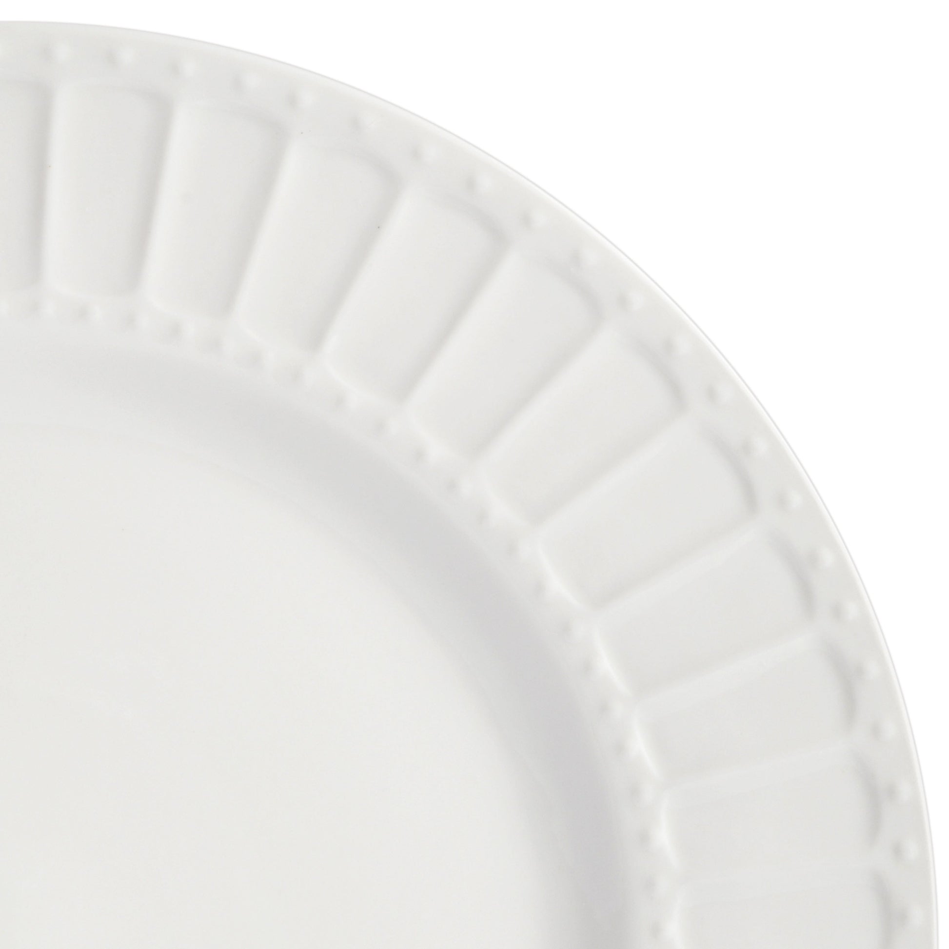 Gibson Home Gracious Dining Gourmet Expressions 40-Piece Embossed Porcelain Dinnerware Set