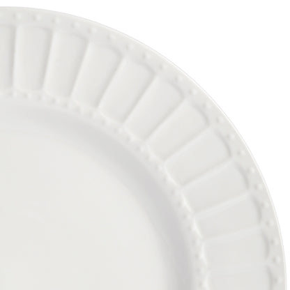 Gibson Home Gracious Dining Gourmet Expressions 40-Piece Embossed Porcelain Dinnerware Set