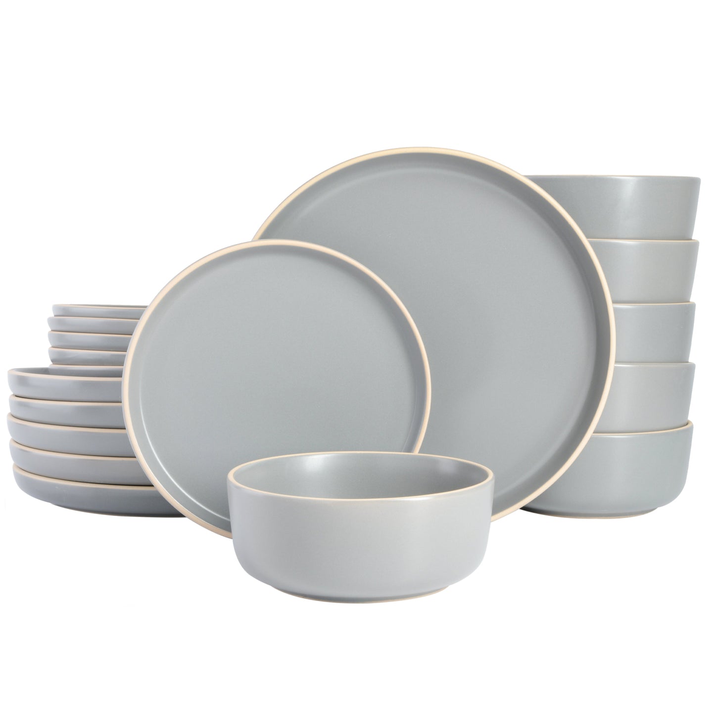 Gibson Home Zuma 18-Piece Stoneware Dinnerware Set
