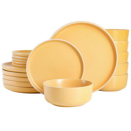 Gibson Home Zuma 18-Piece Stoneware Dinnerware Set