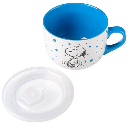 Peanuts Freckled Joy 4-Pack 25oz Soup Bowls w/ Lids
